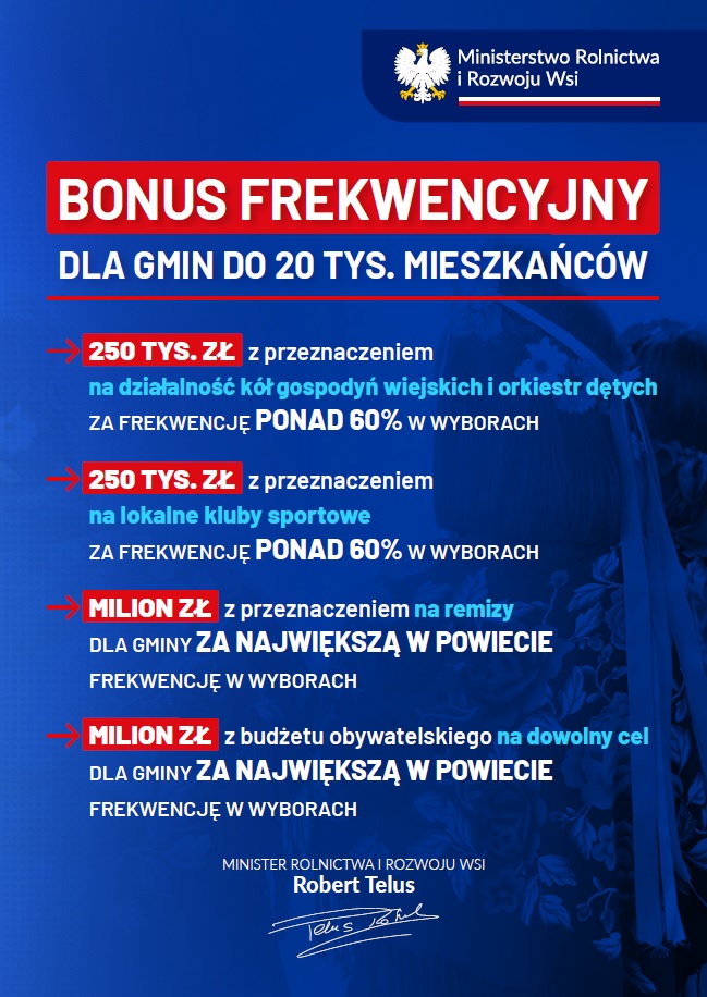 Plakat reklamujący udział w wyborach.