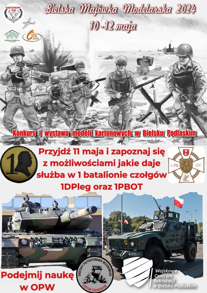 Przyjdź 11 maja i zapoznaj się z możliwościami jakie daje służba w batalionie czołgów 1DPleg oraz 1PBOT.