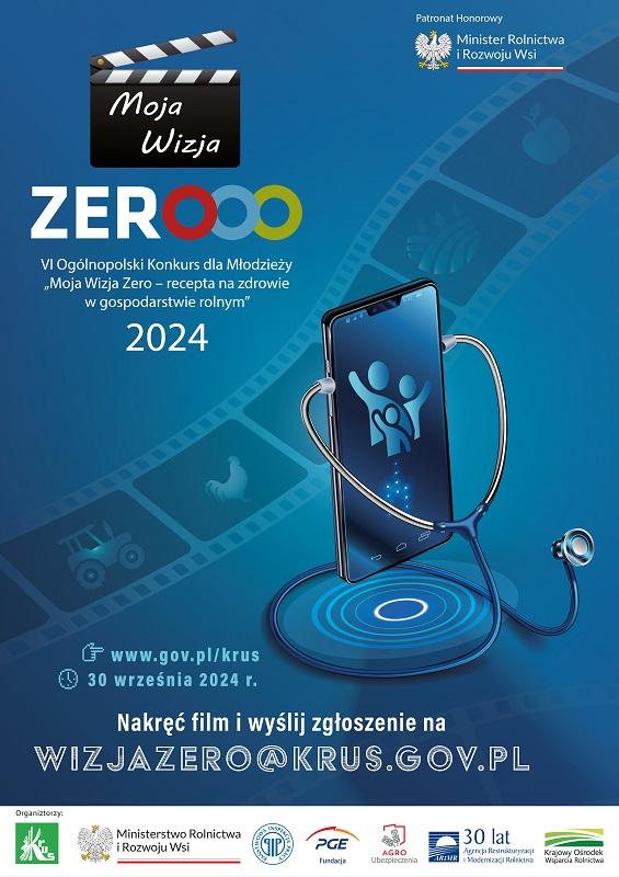 Kasa Rolniczego Ubezpieczenia Społecznego Oddział Regionalny w Białymstoku zaprasza do udziału w VI Ogólnopolskim Konkursie dla Młodzieży „Moja Wizja Zero - recepta na zdrowie w gospodarstwie rolnym”.